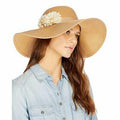 August Hat Company New Directions Natural Floppy Hat UPF 50+ One Size
