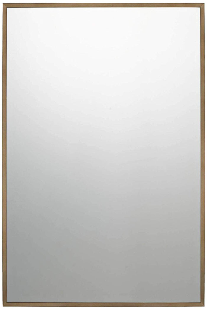 Quoizel QR3330 Reflections 36 X 24 inch Antique Brass Mirror