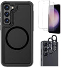 Bundle: Armor Series Case with Tempered Glass Screen and Camera Protector - Samsung Galaxy S23