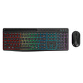 Rechargeable Silent Wireless Keyboard & Mouse Combo - 106 Keys, RGB Backlight