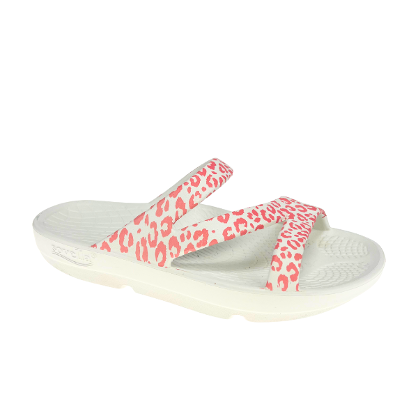 Sovella Active Recovery Sandals Women's PF Slide Pink/Leopard