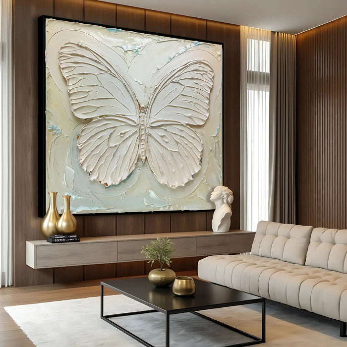 White Butterfly Wall Art