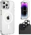 Protection Kit Bundle: Hybrid-Flex Kickstand Case with Tempered Glass Screen and Camera Protector - iPhone 14 Pro