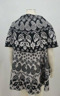 Womens Reversible Printed Cold Weather Shawl Wrap One Size