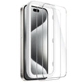 iPhone 15 Pro Tempered Glass Screen Protector - 2-Pack, Anti-Fingerprint | ZeroDamage
