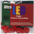 Ultra LED Battery Operated Rasberry Twinkle 10 Lights with Timer