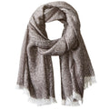 David & Young Womens Herringbone Blanket Wrap, Black, One Size