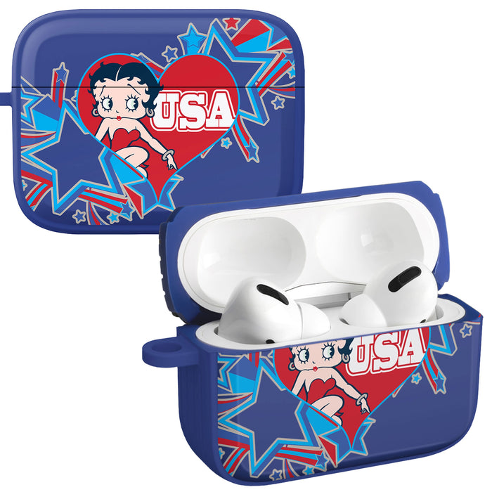 Betty Boop Red White & Boop HDX Apple AirPods Pro 1 & 2 Case Cover
