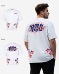 G West Nyc Blood Arch Logo T-Shirts Big and Tall