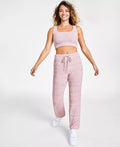 Jenni by Jennifer Moore Womens Fuzzy Knit Crop Top Withered Rose, Medium