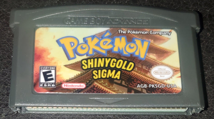 Pokemon ShinyGold Sigma GBA Video Game ROM Game Boy Advance