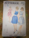 BUTTERICK PATTERN 3873 1960'S UNCUT DRESS SLEEVE NECK CHOICE FULL SKIRT SIZE 12