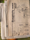 PatternVtg Simplicity 4647 Teen Girl Circle Skirt or 10 Full Gore Skirt 28 Waist hip 38, uncut