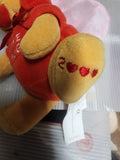Disney’s Winnie the Pooh FIREFLY POOH 8” Mini Bean Bag Plush Toy Love Bug Valentine