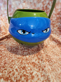 Leonardo TMNT Teenage Mutant Ninja Turtle Viacom  Candy Carry Bucket  Halloween