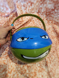 Leonardo TMNT Teenage Mutant Ninja Turtle Viacom  Candy Carry Bucket  Halloween
