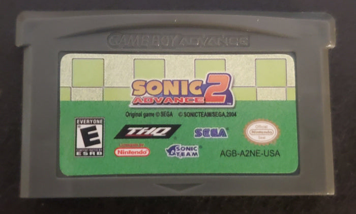 Sonic Advance 2 GBA Video Game Cartridge Nintendo Game Boy Advance