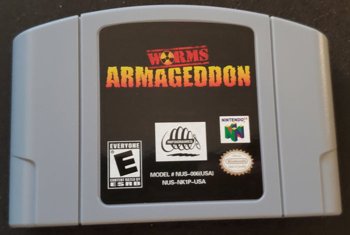 Worms Armageddon N64 Nintendo 64 Video Game Cartridge 2000