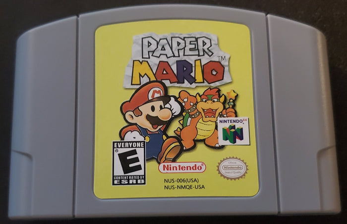 Paper Mario N64 Nintendo 64 Video Game Cartridge 2000