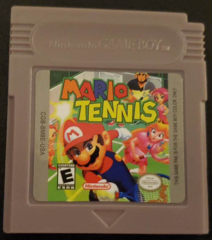 Mario Tennis GBC Video Game Catridge Gameboy Color 2001
