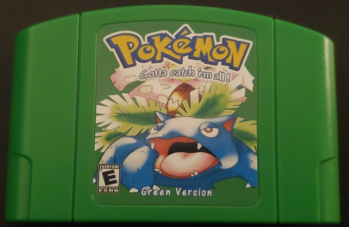 Pokemon Green N64 Nintendo 64 Video Game Cartridge ROM Hack