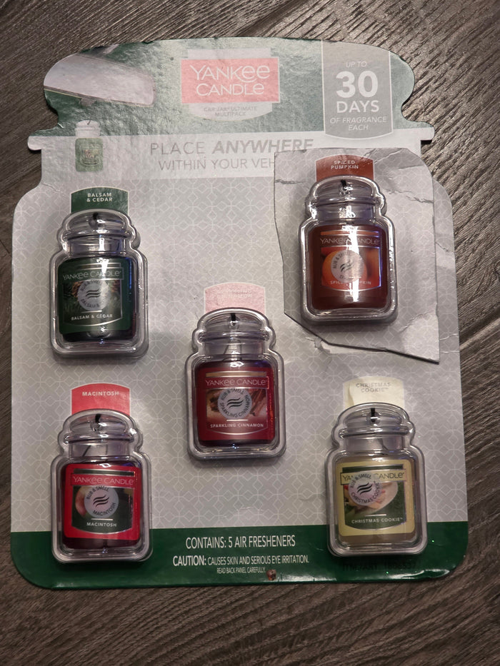 Yankee Candle Car Jar Ultimate Multipack Air Freshener Assorted Scents