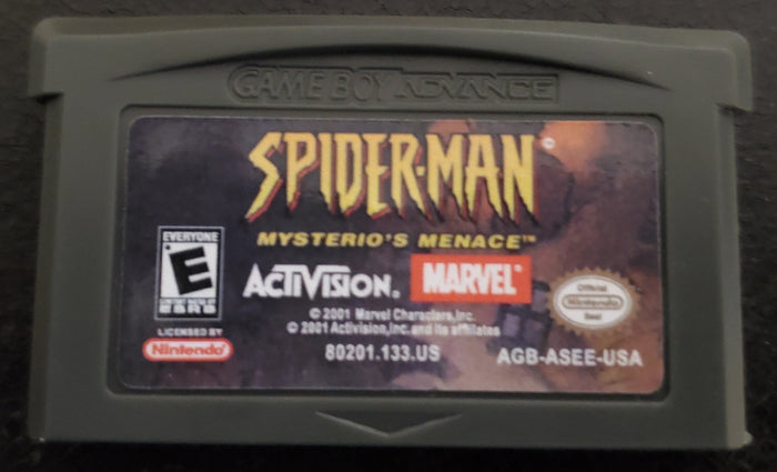 Spider-Man Mysterio's Menace GBA Video Game Boy Advance Nintendo 2001