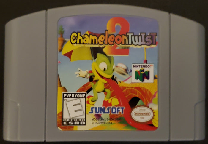 Chameleon Twist 2 N64 Nintendo 64 Video Game Cartridge 1999