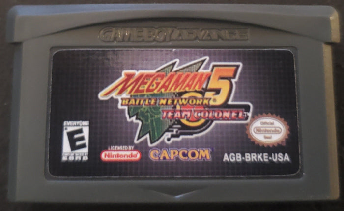 Mega Man Battle Network 5 Team Colonel GBA Video Game Boy Advance 2005