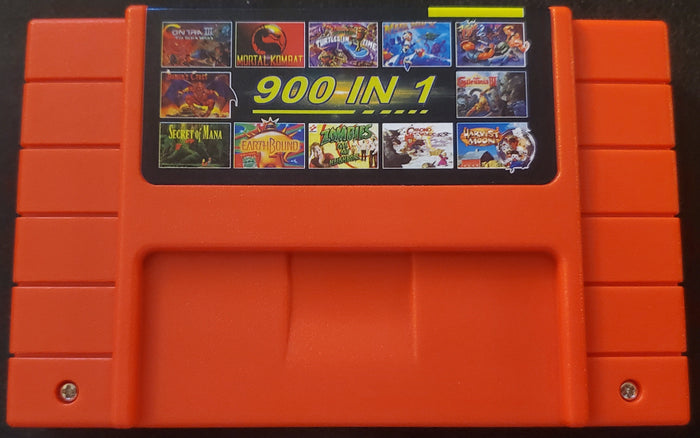 900 Games in 1 SNES Video Game Cartridge Super Nintendo