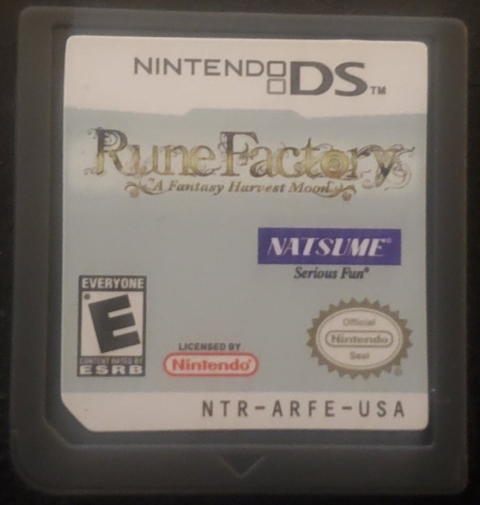 Rune Factory A Fantasy Harvest Moon NDS Video Game Nintendo DS 2006