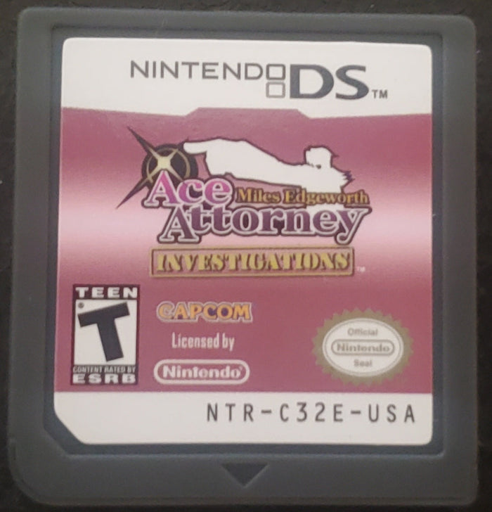 Ace Attorney Investigations Miles Edgeworth NDS Video Game Nintendo DS