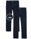 The Childrens Place Girls Uniform Stretch Skinny Chino Pants 2-Pack, Size 10