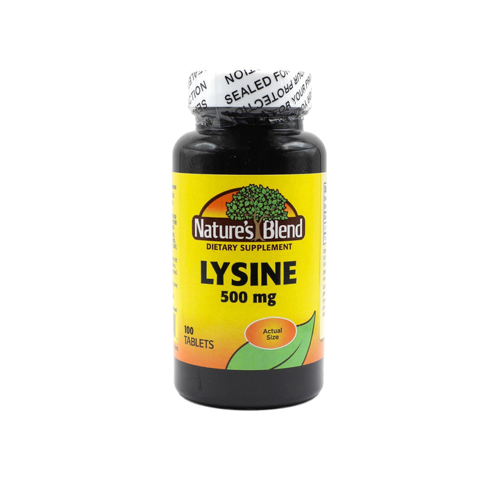 Nature's Blend® L-Lysine – 500 mg – 100 Tablets