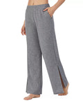 Refinery29 Side Slit French Terry Wide Leg Pants, Size Large