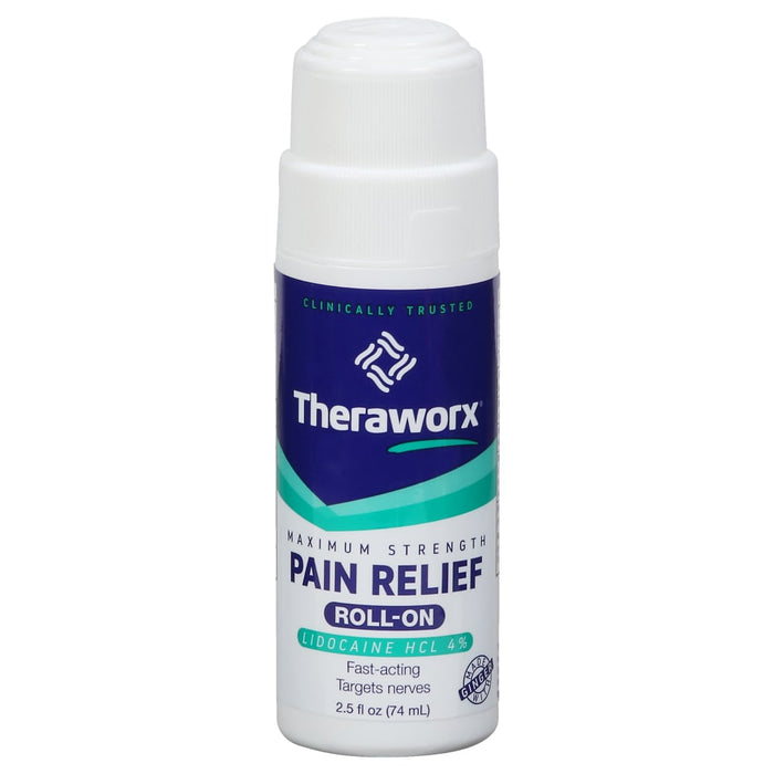 Theraworx® Relief – Maximum Strength – Roll-On - 2.5 Fl Oz