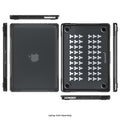 MacBook Air 13.6-inch (M3-M5) Clear/Black Case – Shock-Absorbing Corners | Raider Series