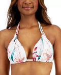La Blanca Flyaway Printed Halter Bikini Top