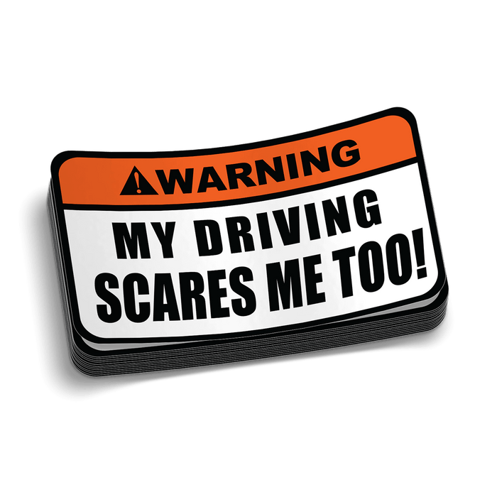 Driving Warning Decal