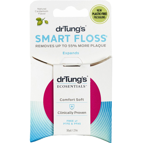 Dr Tung's S Smart Floss 30 Yds Natural Cardamom Flavor 1 Ea Colors May Vary