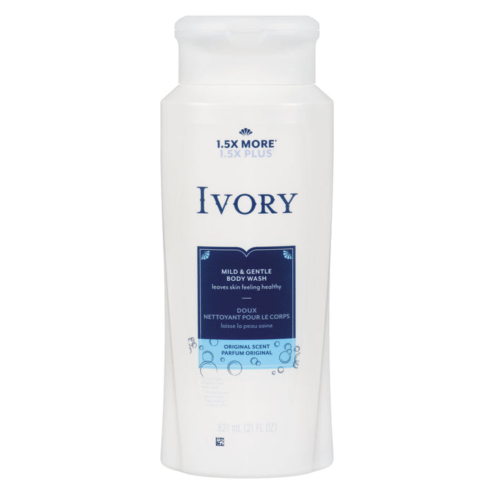 Ivory Mild & Gentle Body Wash, Original Scent, 21 oz