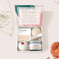 21st Birthday Compass Necklace Spa Gift Box Set