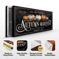 Family Autumn Harvest Thanksgiving Sign