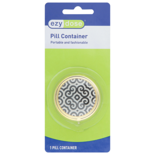 Ezy Dose® Round Fashion Pill Case