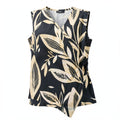 Alfani Wrap-Style Botanical-Print Top, Size Medium