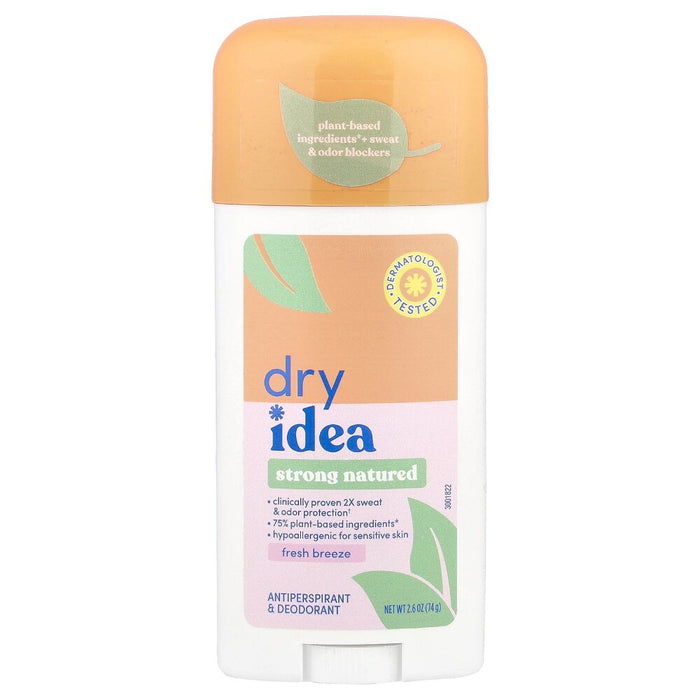 Dry Idea Strong Natured Plant-Based Invisible Solid Antiperspirant & Deodorant 2.6 Oz