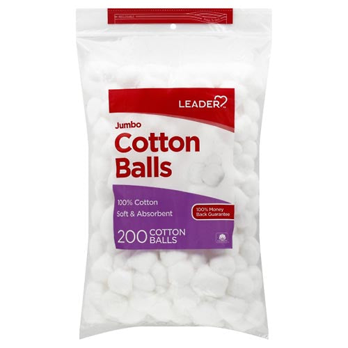Leader™ Jumbo Cotton Balls – Soft and Highly Absorbent