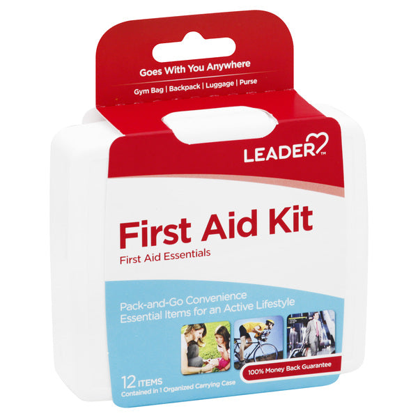 Leader® First Aid Kit – 12 Pieces (Compact/Travel Size)