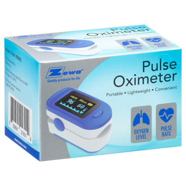 Zewa® Fingertip Pulse Oximeter – Digital SpO_2 Monitor