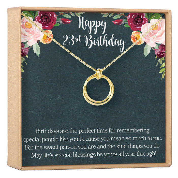 23rd Birthday Necklace